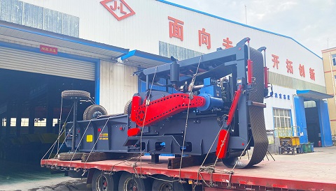 SWC800 trailed biomass chipper shredder shipped
