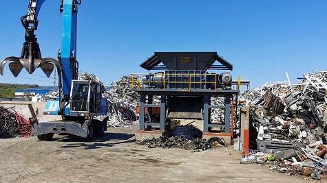 Scrap metal shredding machine project in Romania