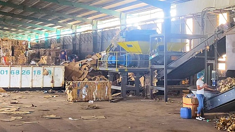Waste cardboard recycling / dry pulp making plant project in Malaysia