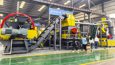 Welcome Czech customer to visit our waste tire recycling line