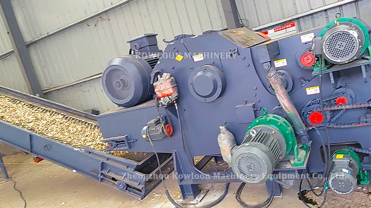 drum wood chipper for wood chip production line