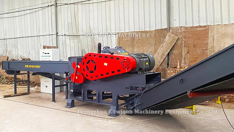 industrial drum chipper for wood waste recycling