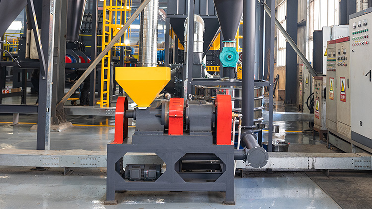 Rubber powder production line for waste tire recycling project