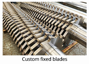 Dual shaft shredder equipment for metal and plastic waste crushing
