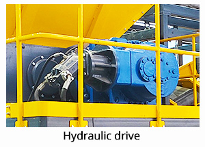hydraulic driven shredder for scrap metal recycling