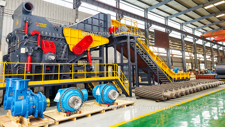 metal crusher for construction steel waste processing