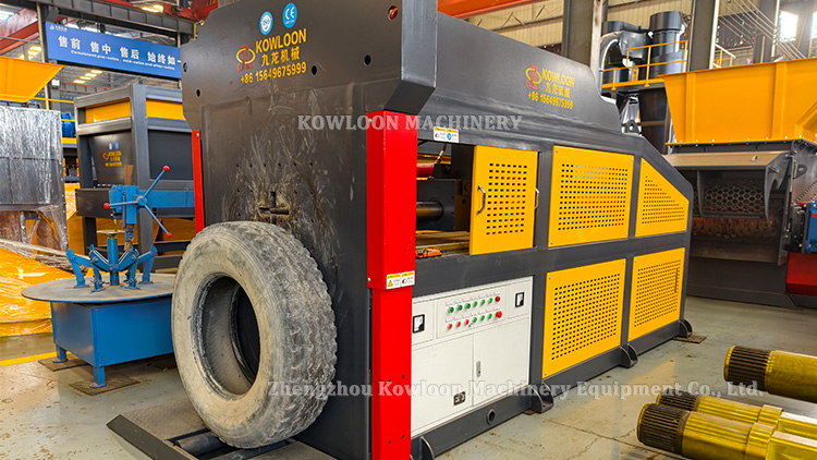 hydraulic tire debeader for truck tires