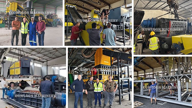 heavy duty tire shredder for waste tyre shredding system