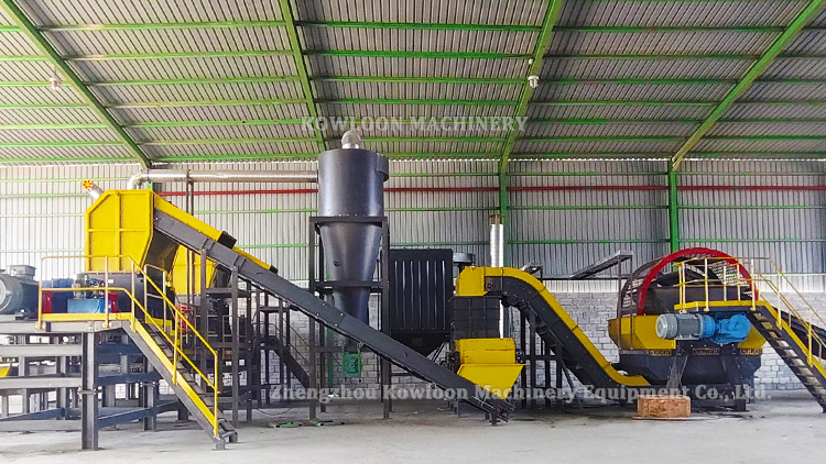 tire shredder for passenger car tires recycling