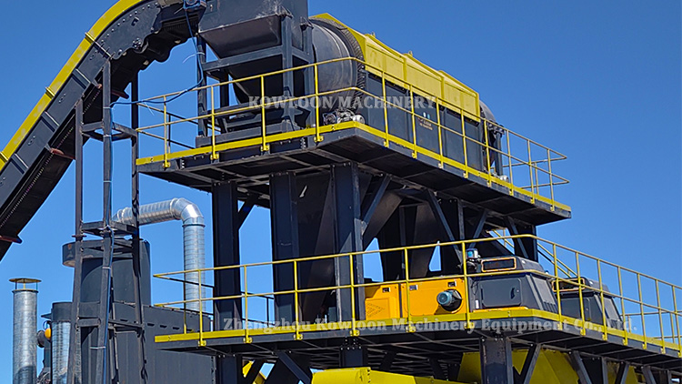 eddy current separator machine installed in scrap recycling line